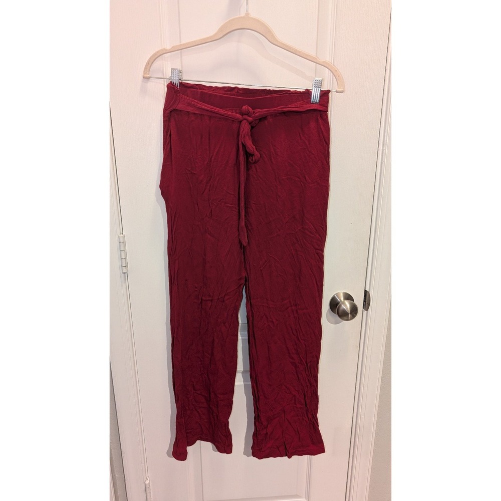 Maroon/ Fuchsia Pull On Flowy‎ Pant Size Large